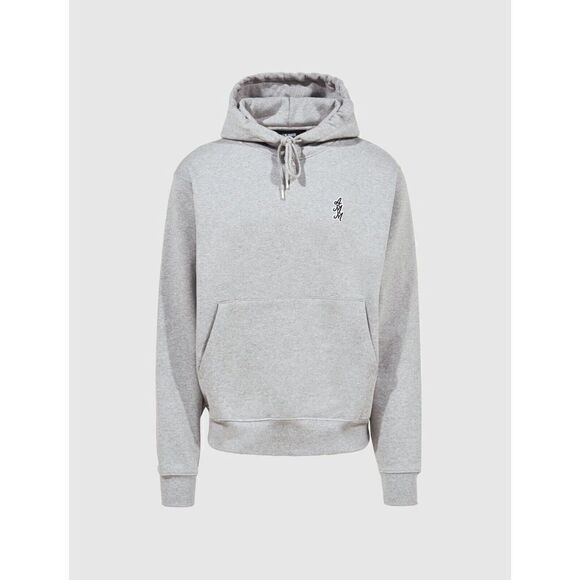 A Ma Maniere Cursive Hoodie Gray Embroidered Cotton Pullover Jordan NWT Sz Small - Picture 1 of 8